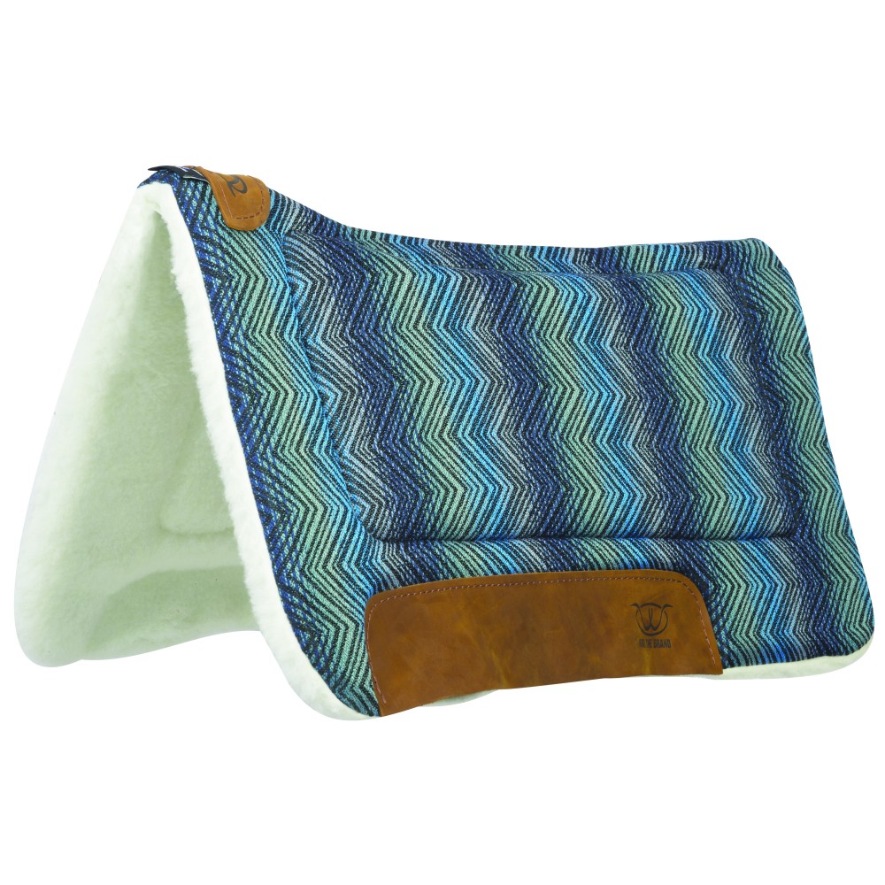 Weaver Contoured Saddle Pad 32"x32" Blue Saddlery Trading Saddlery Trading